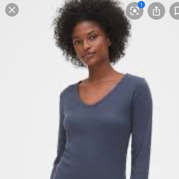 GAP Ribbed Softspun Ribbed V-Neck & Leggings PJ's - Picture 1 of 2